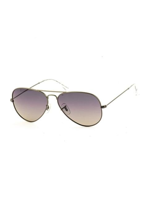 united colors of benetton purple aviator sunglasses for men