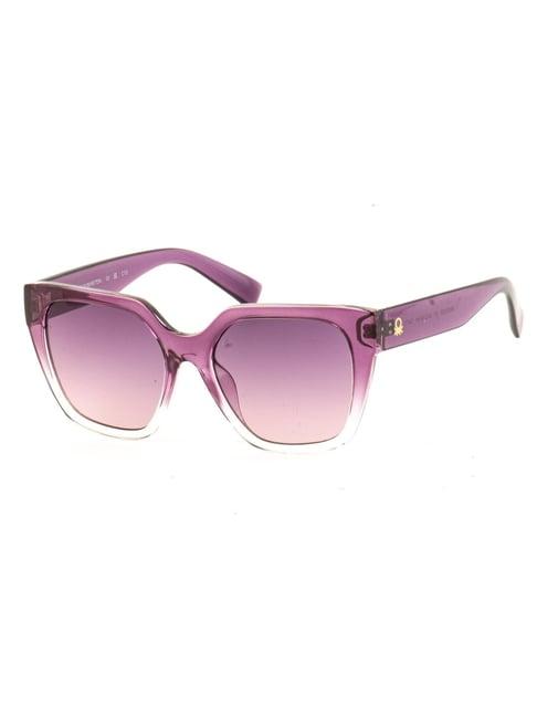 united colors of benetton purple square sunglasses for women