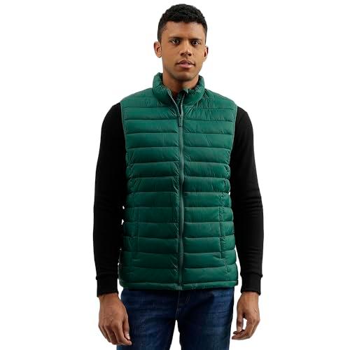 united colors of benetton regular fit mock neck solid jacket (size: 2xl)-23a2fsic3025i903