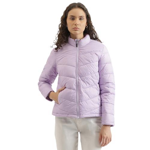 united colors of benetton regular fit mock neck solid jacket (size: 42)-23a2jktpu008i101