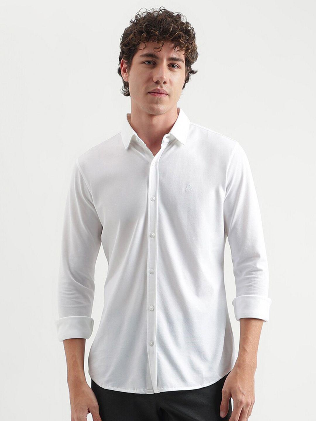 united colors of benetton regular fit opaque casual shirt