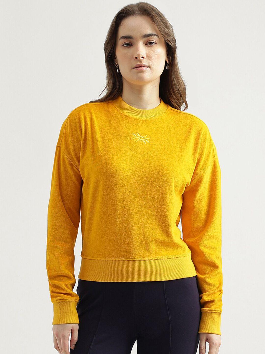 united colors of benetton round neck regular fit sweatshirt