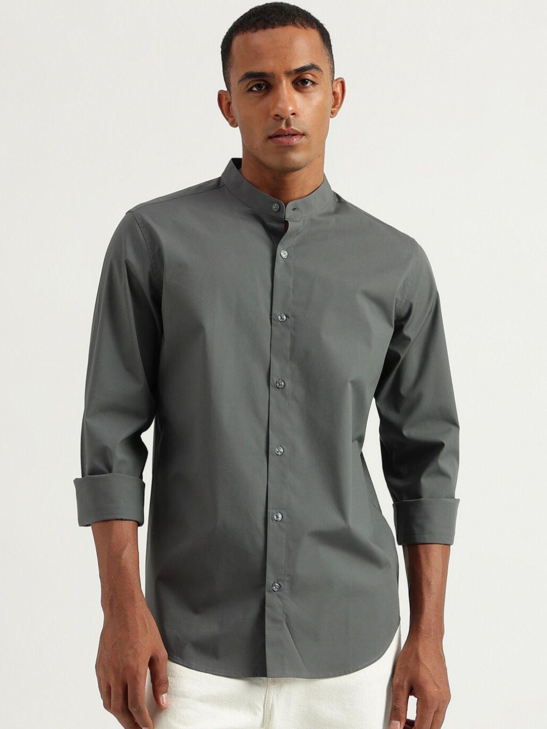 united colors of benetton slim fit cotton casual shirt