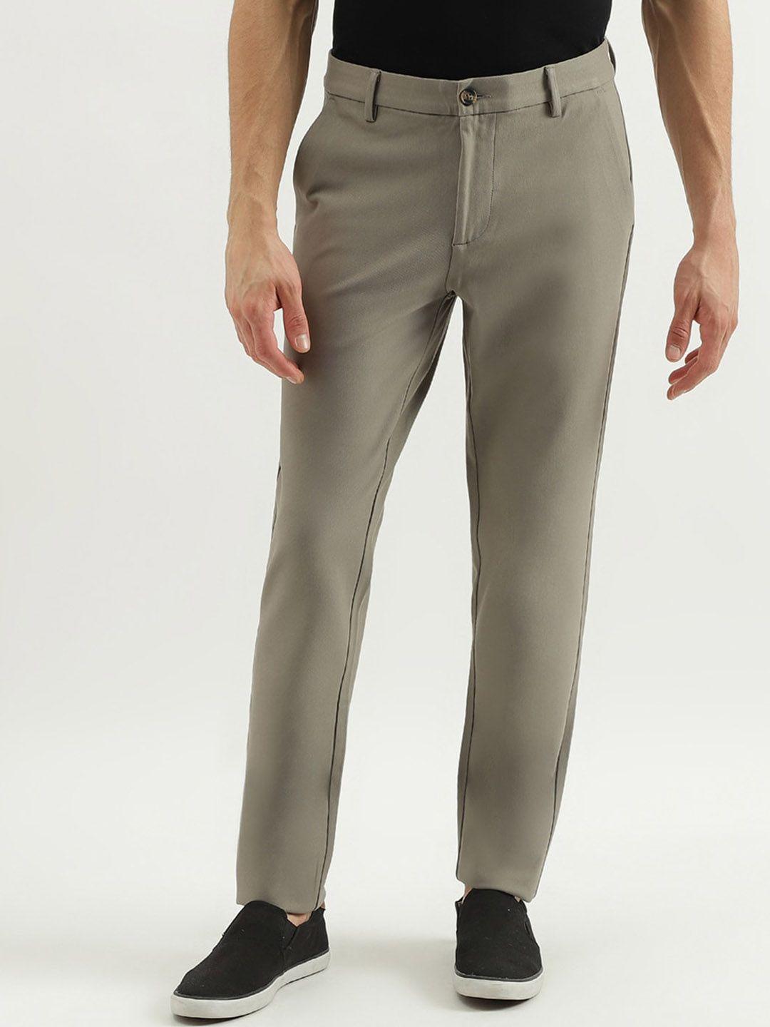 united colors of benetton slim fit mid-rise trousers