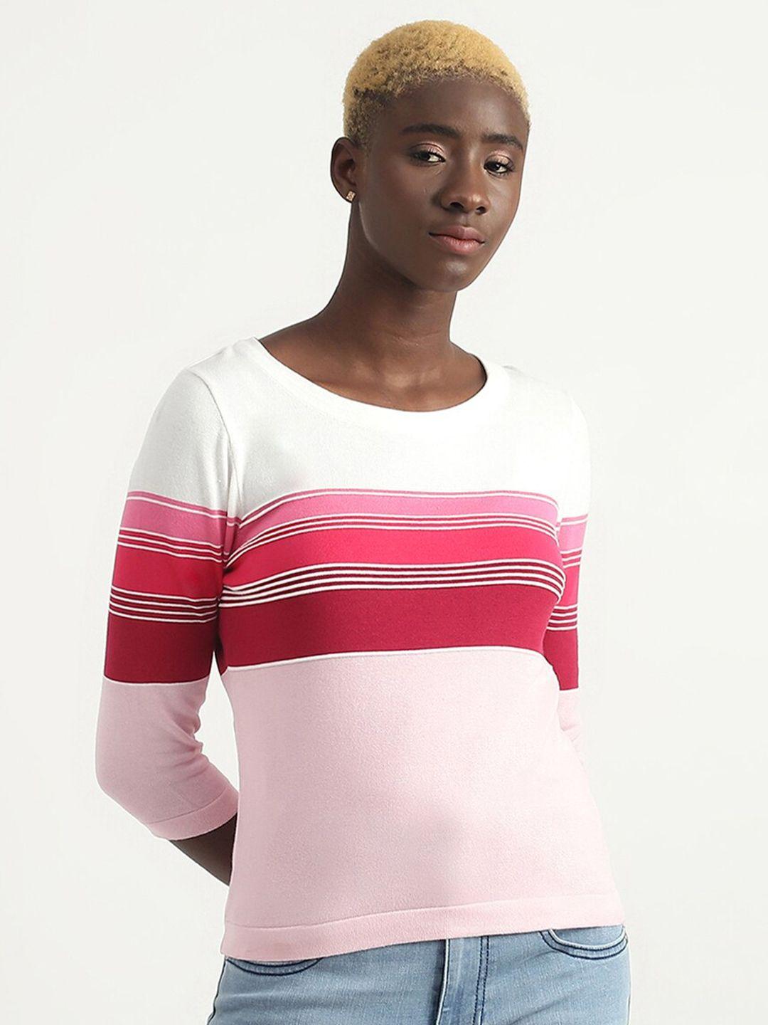 united colors of benetton striped cotton top