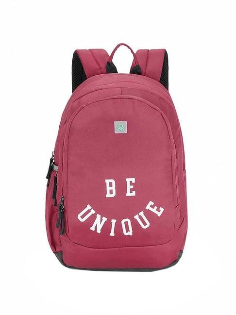 united colors of benetton unique 27 ltrs wine medium laptop backpack