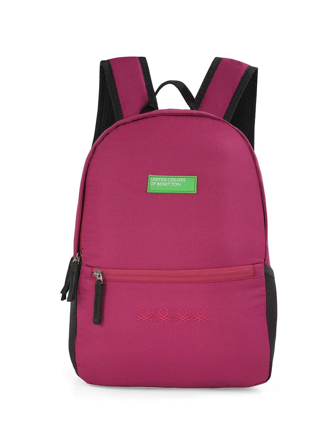 united colors of benetton unisex brand logo detail padded backpack