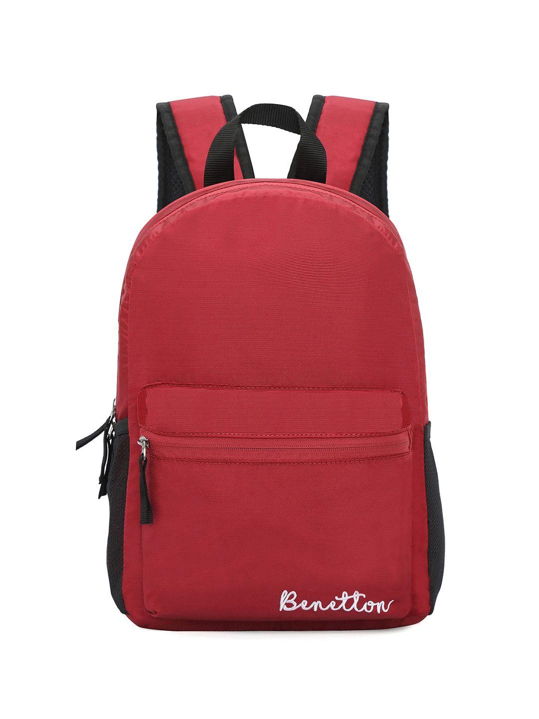 united colors of benetton unisex red backpack