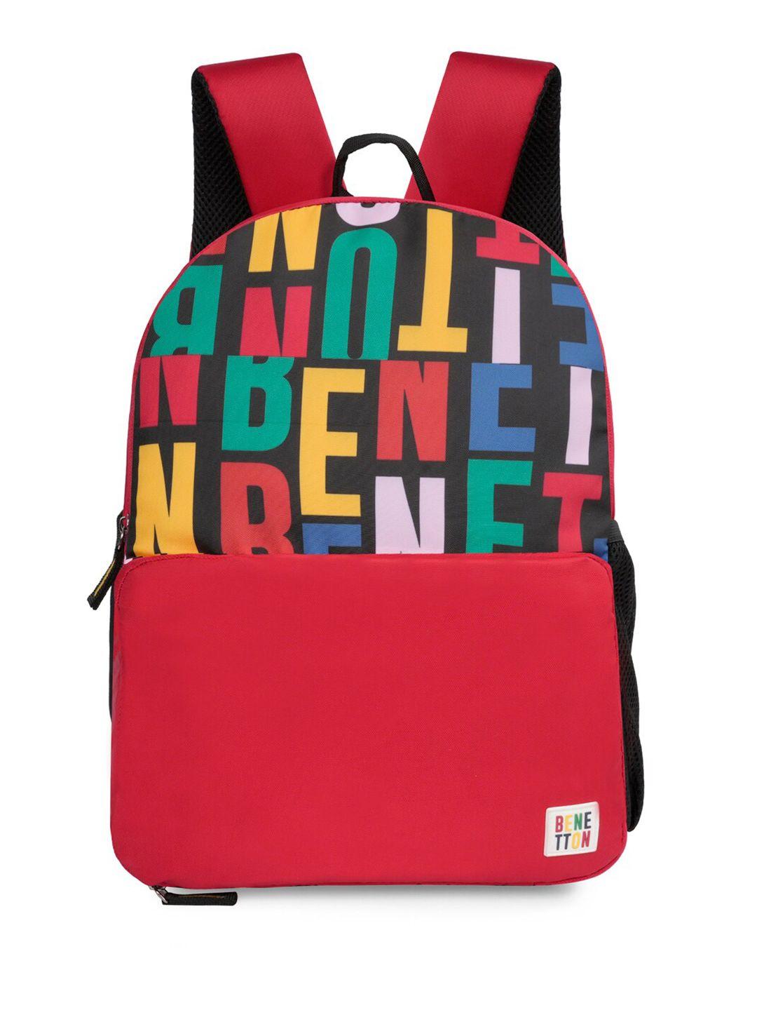 united colors of benetton unisex typography backpack