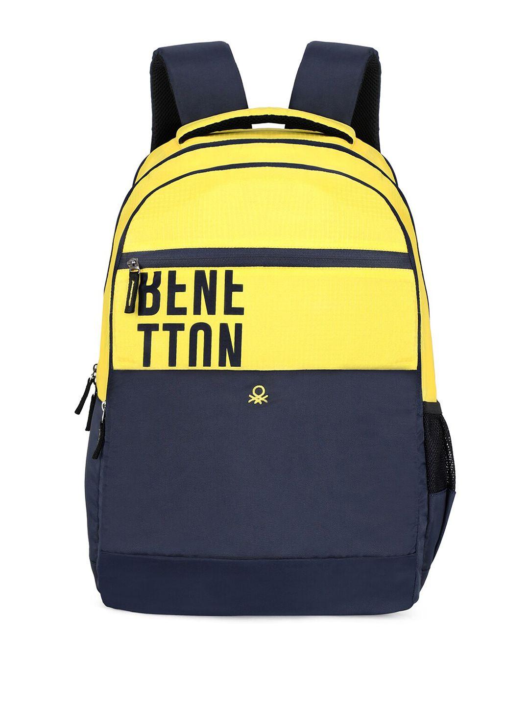 united colors of benetton unisex typography printed backpack