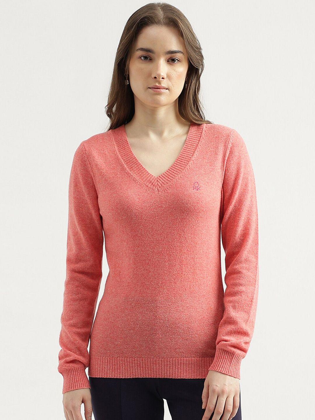 united colors of benetton v-neck woollen pullover