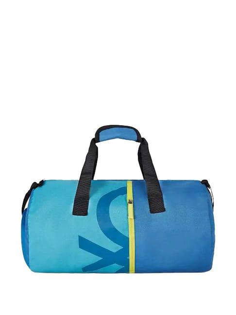 united colors of benetton vivid light blue duffle bag