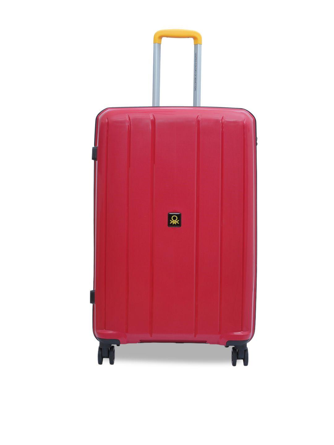united colors of benetton wayfarer hard-sided large trolley suitcase-53cm