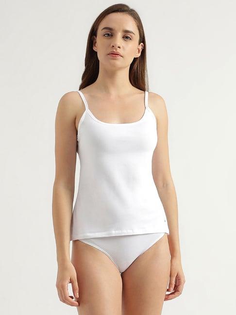 united colors of benetton white full coverage camisole