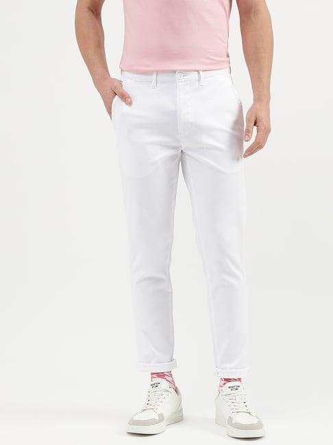 united colors of benetton white slim fit chinos