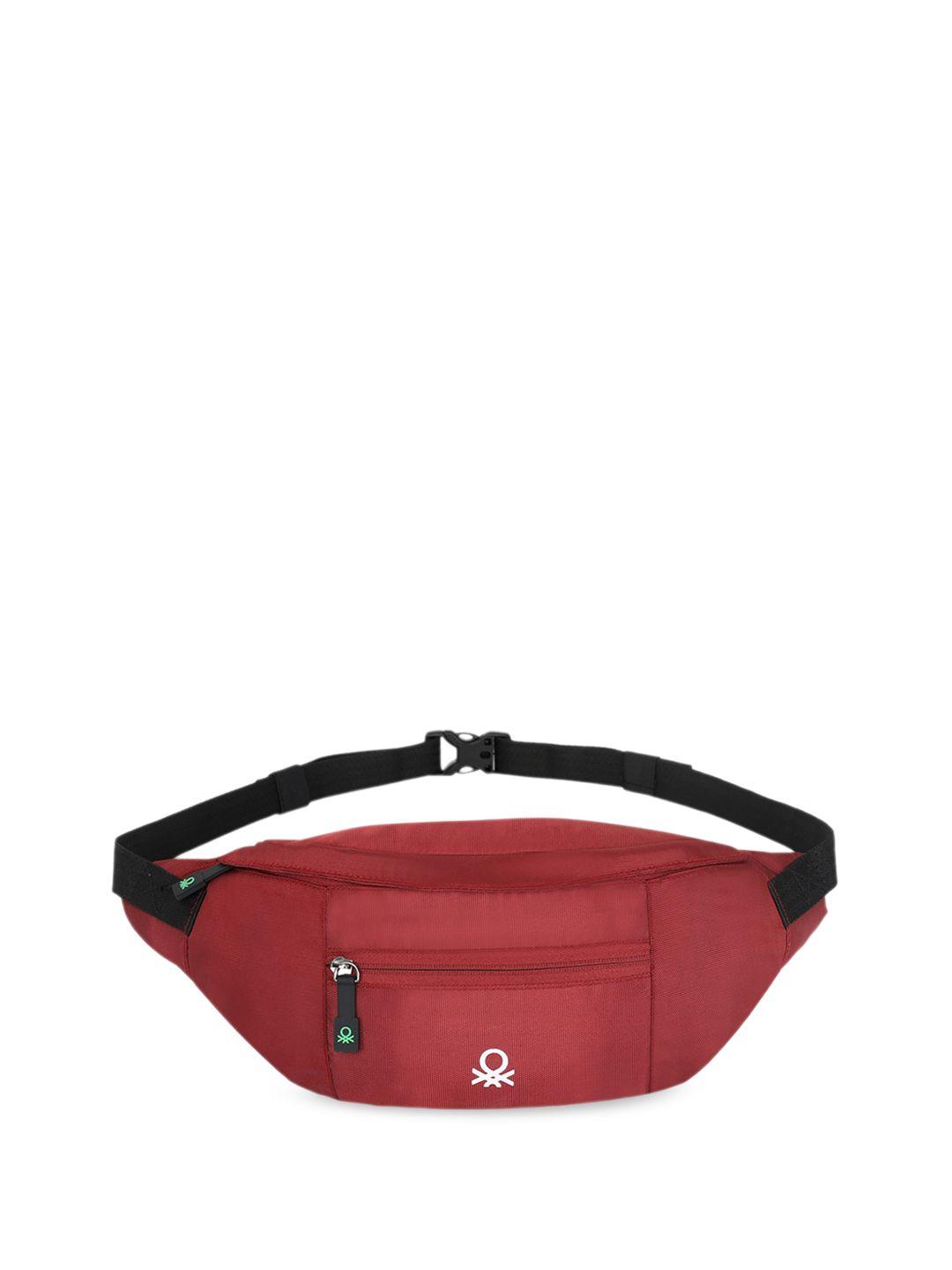 united colors of benetton women textured waist pouch