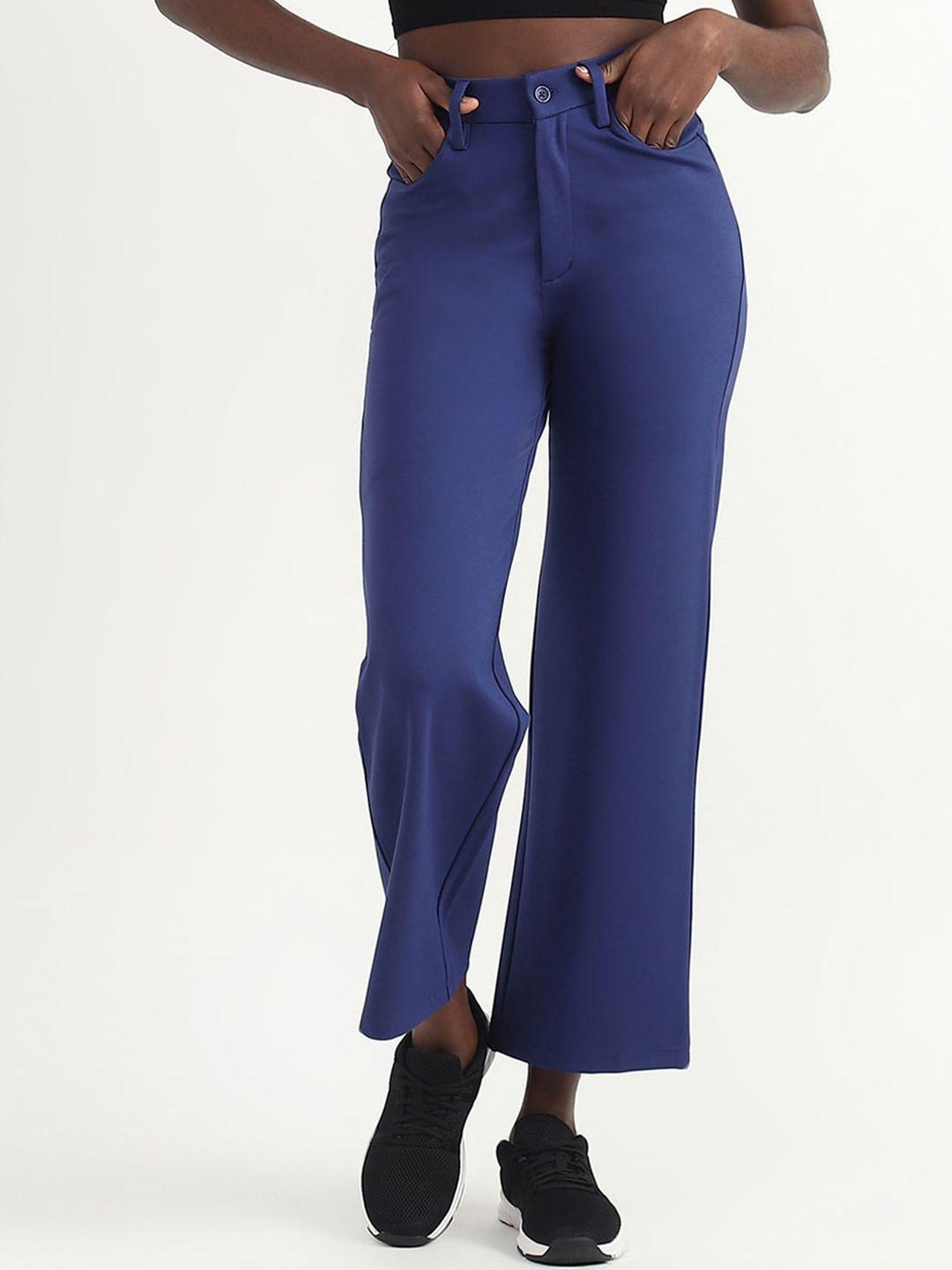 united colors of benetton women women high-rise parallel trousers