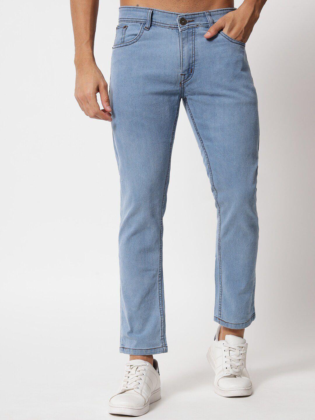 united denim men slim fit mid-rise stretchable jeans