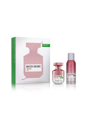 united dreams together gift set for her (edt & deodorant spray)