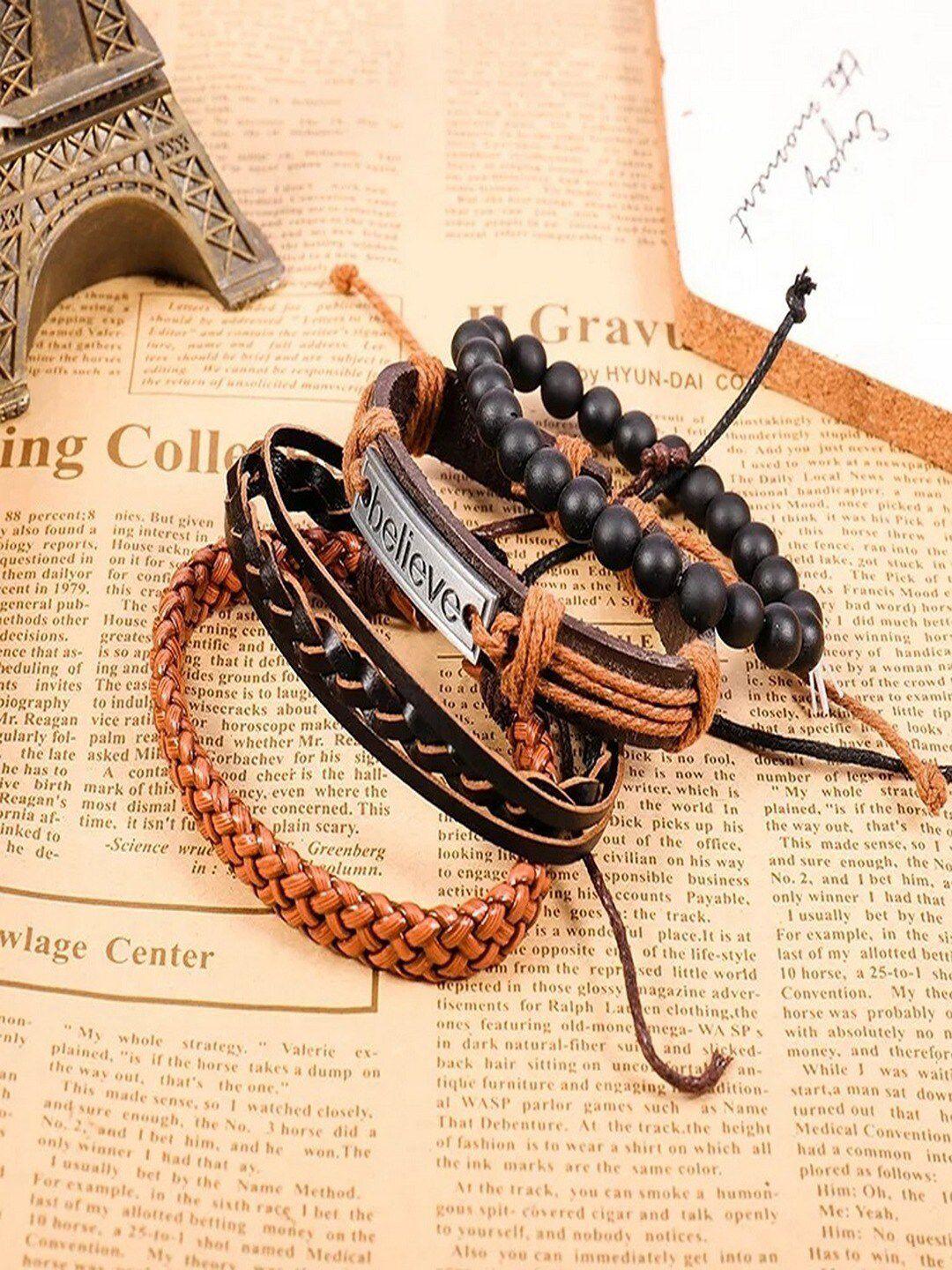 university trendz set of 4 wraparound bracelet