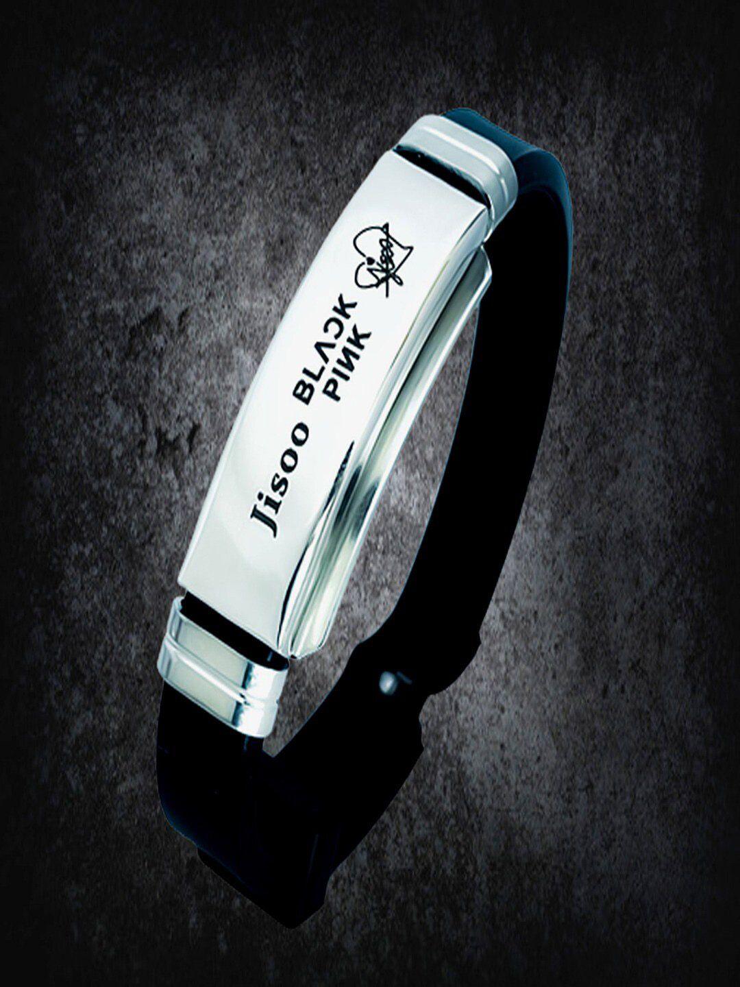 university trendz unisex rhodium-plated wraparound bracelet