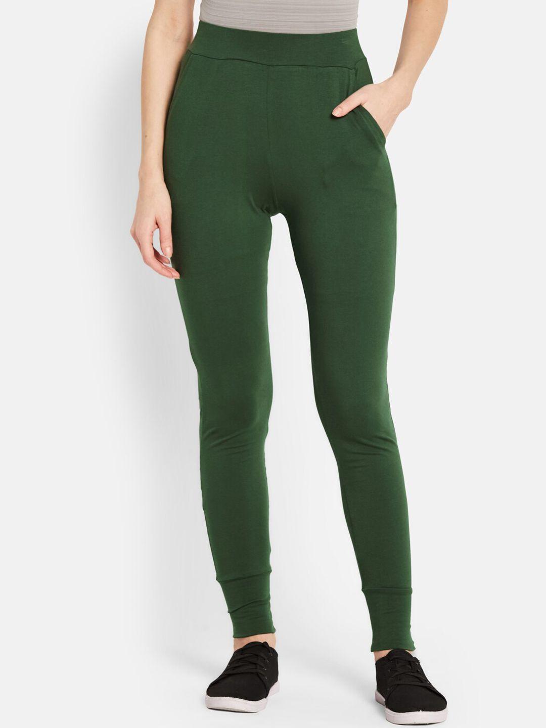 unmade women cotton skinny fit high-rise trousers
