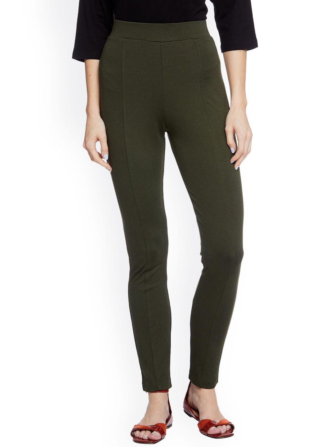 unmade women high rise slim fit trousers