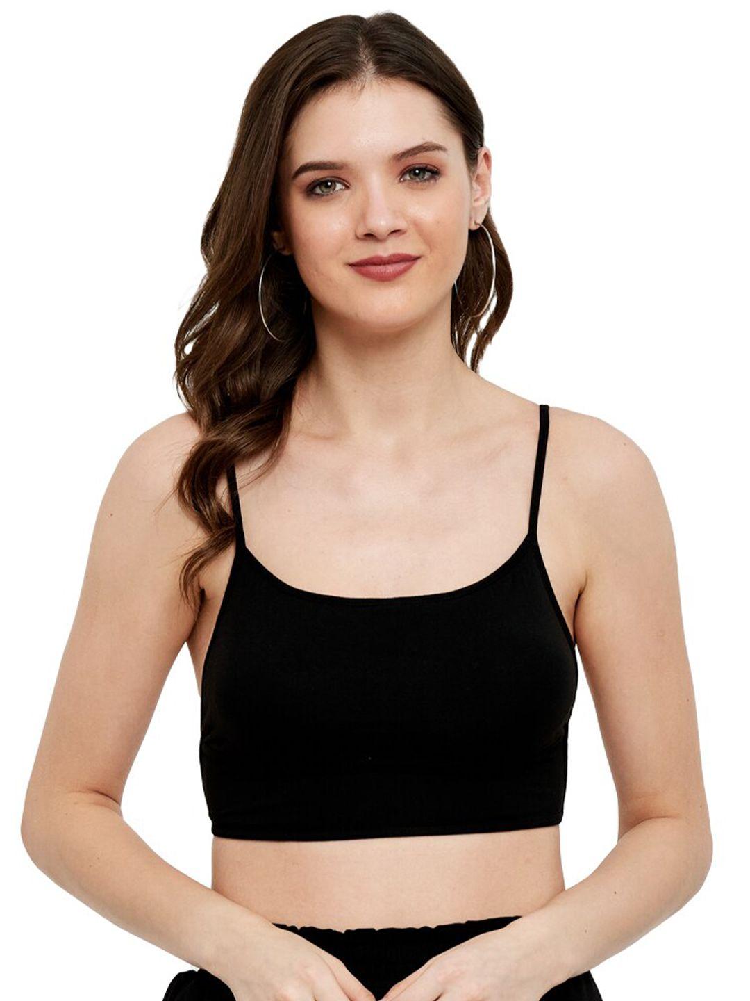 unmade black & rich black bralette top