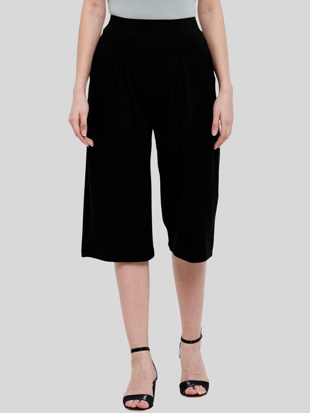 unmade women pleated culottes trousers