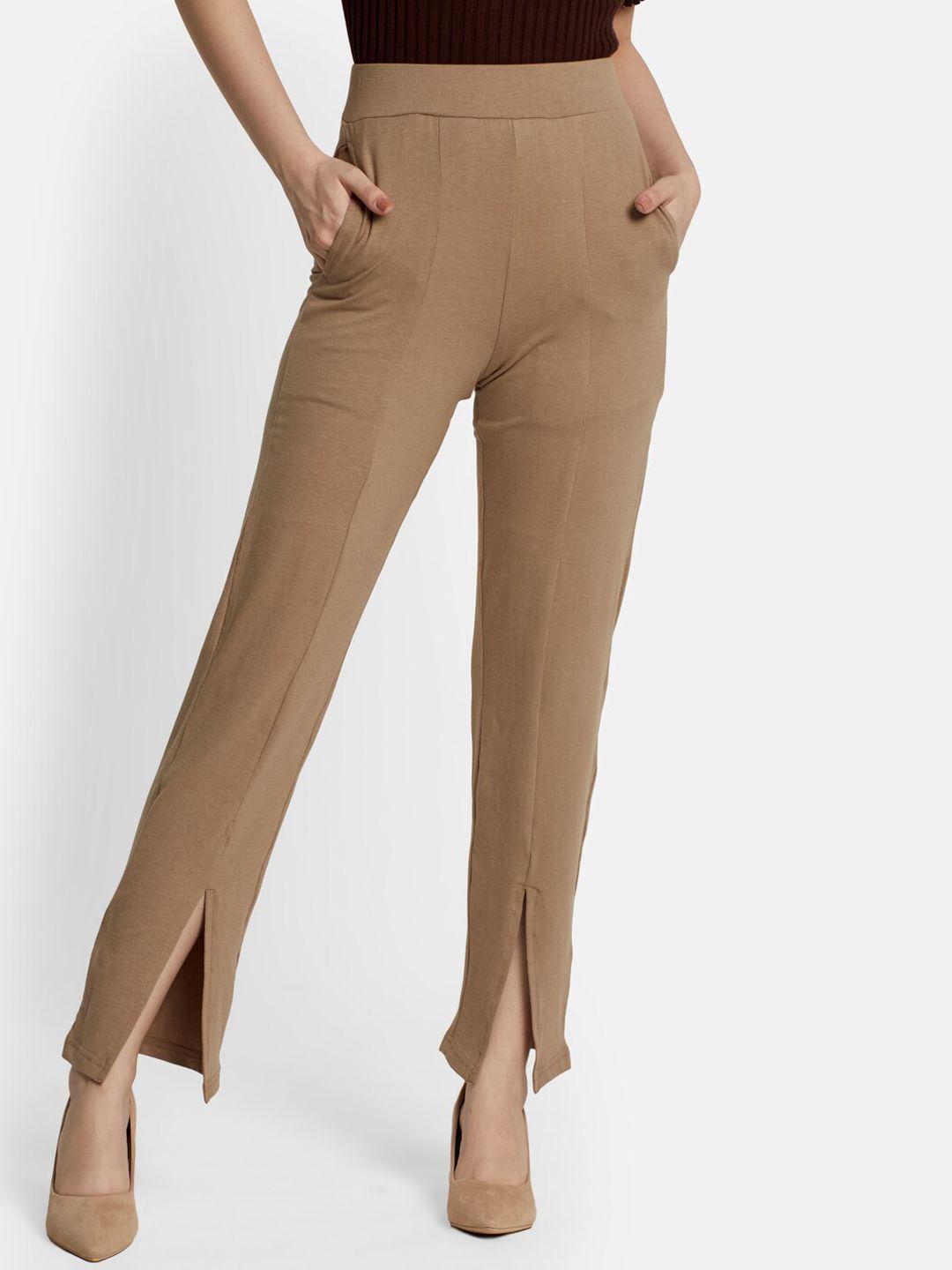 unmade women straight fit cotton trousers