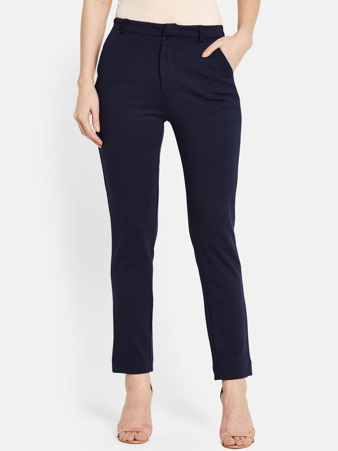 unmade women straight fit easy wash trousers