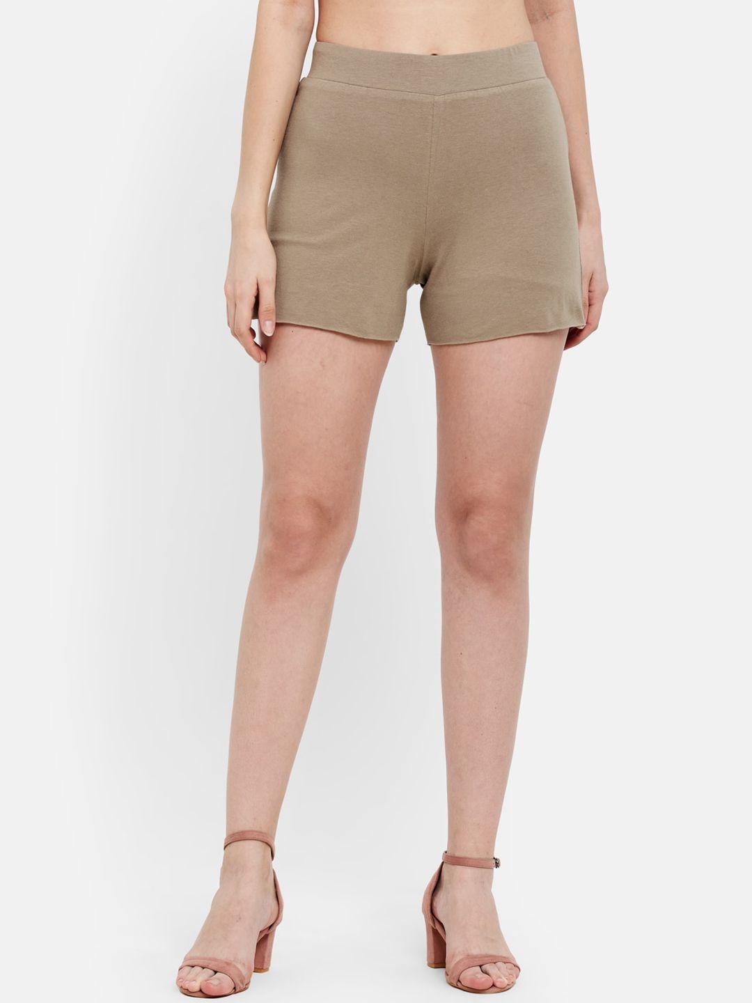 unmade women taupe shorts