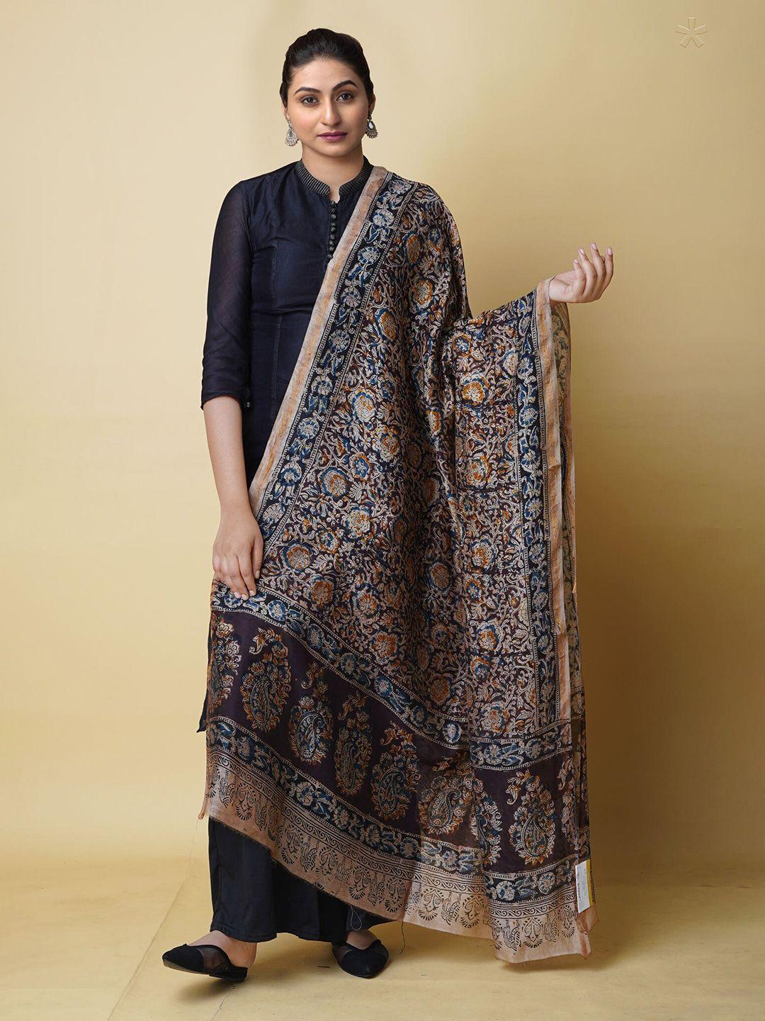 unnati silks ethnic motifs printed kalamkari dupatta