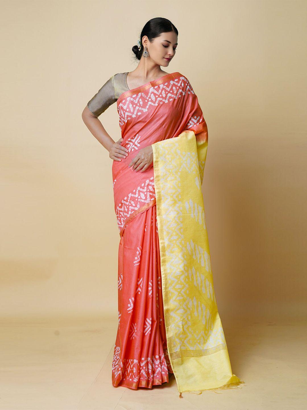 unnati silks ethnic motifs zari silk cotton chanderi saree