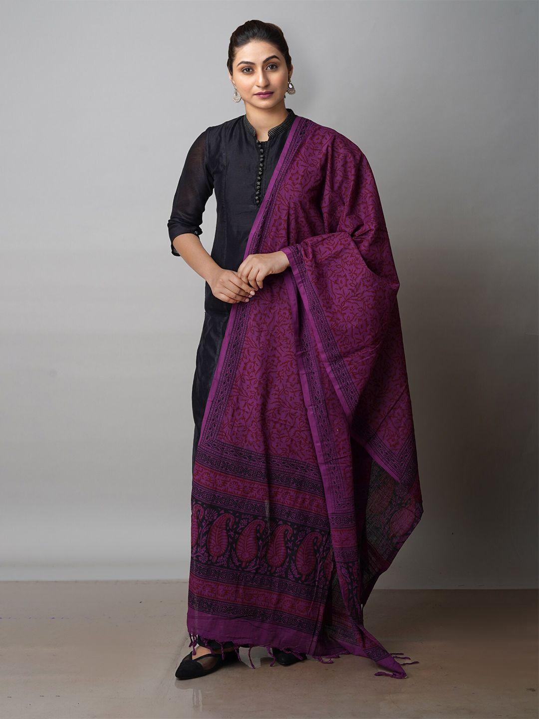 unnati silks ethnic motifs bagh printed cotton dupatta