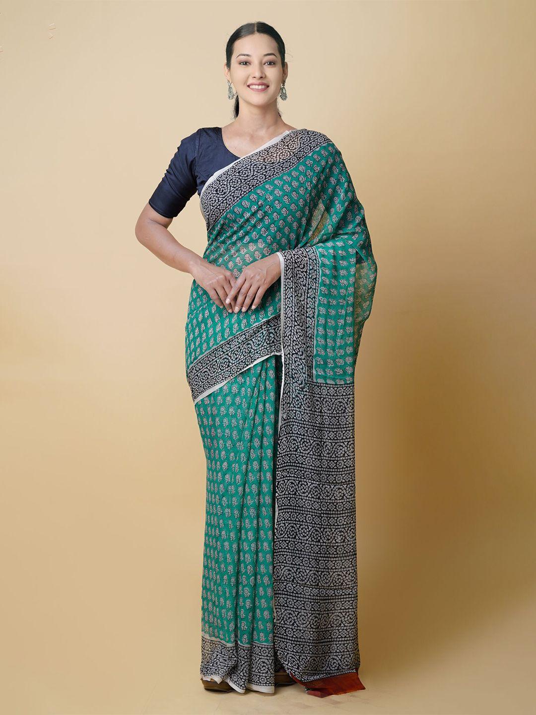 unnati silks ethnic motifs bagru saree