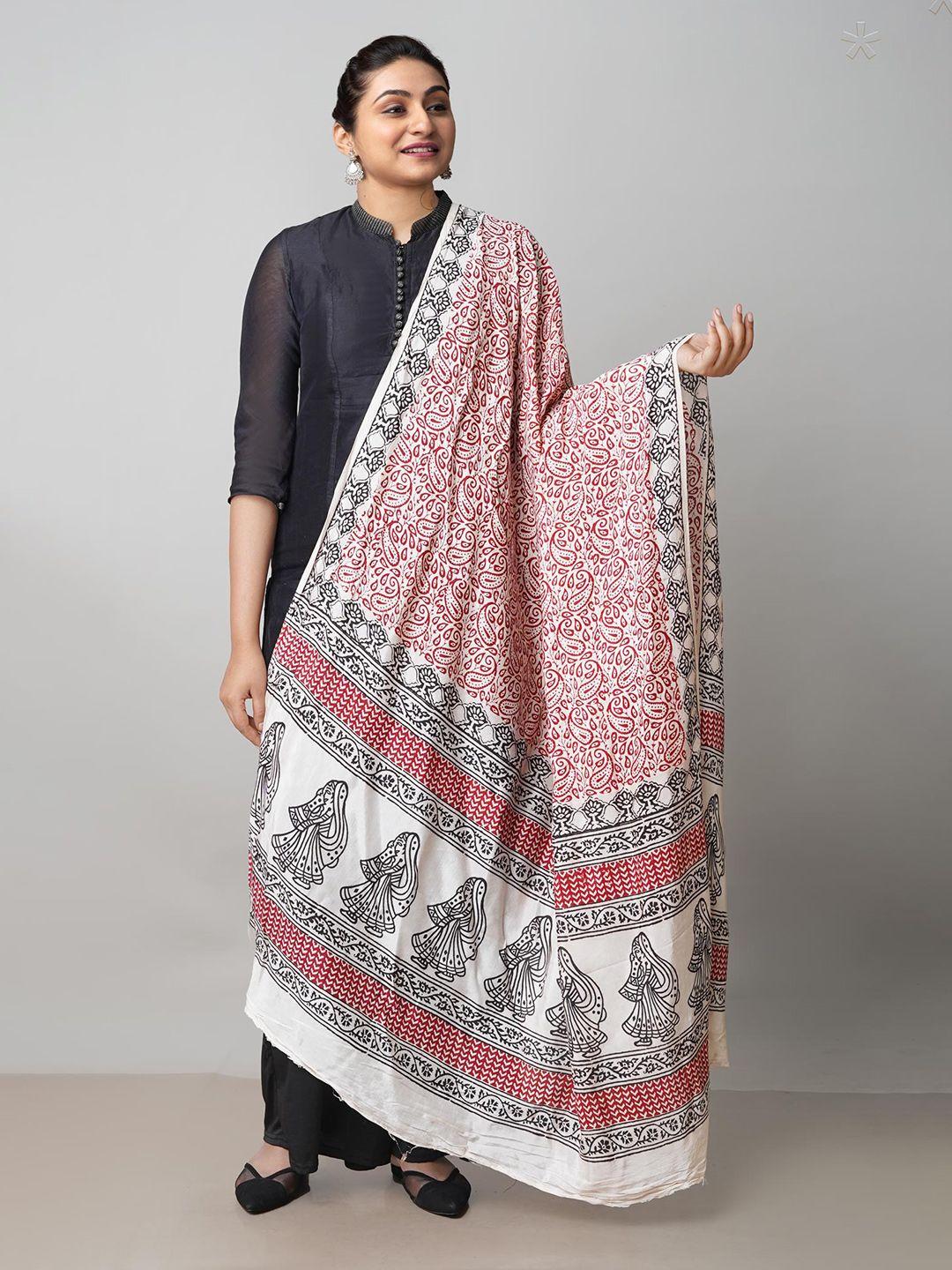 unnati silks ethnic motifs printed dupatta