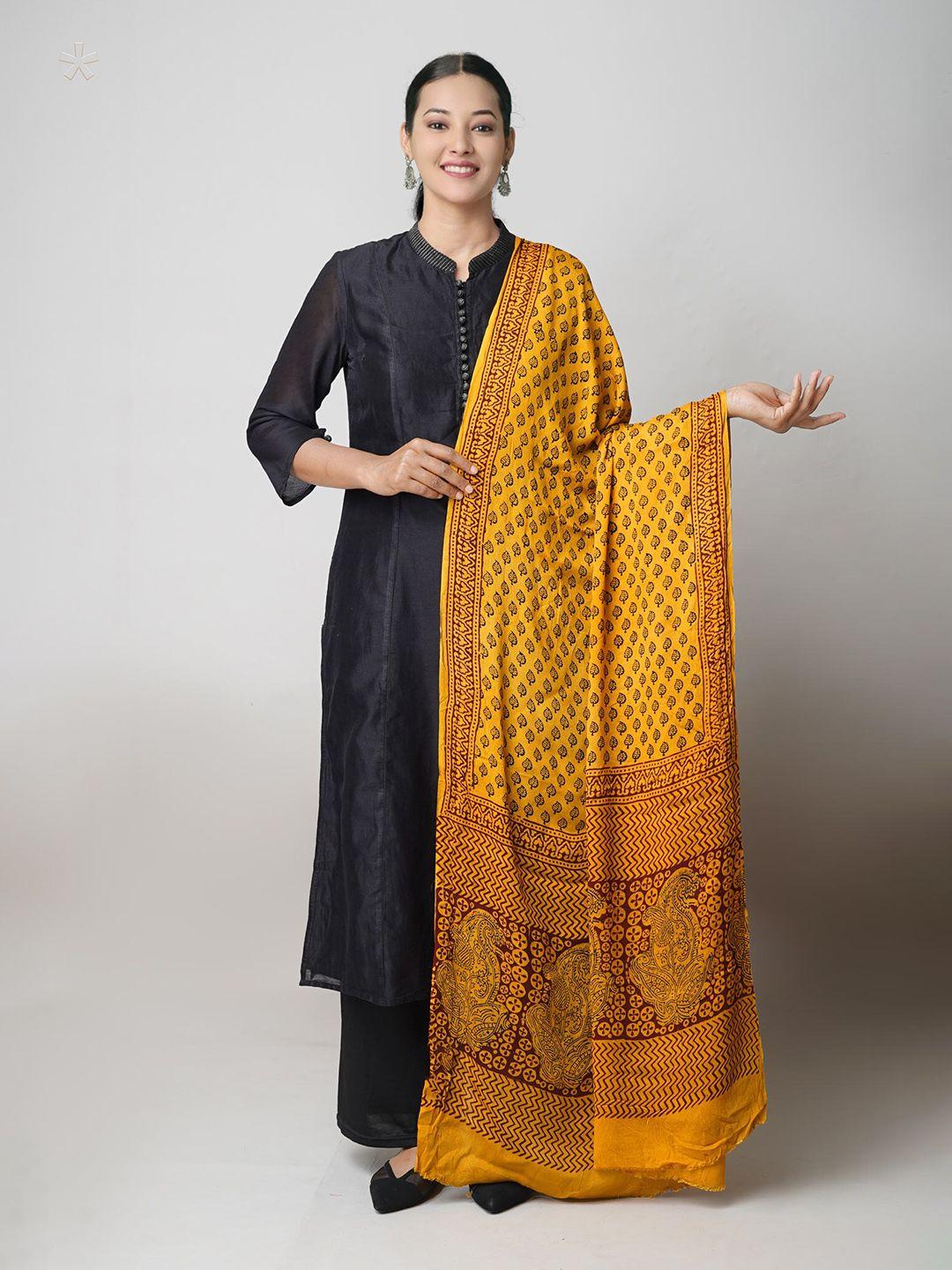 unnati silks ethnic motifs printed dupatta