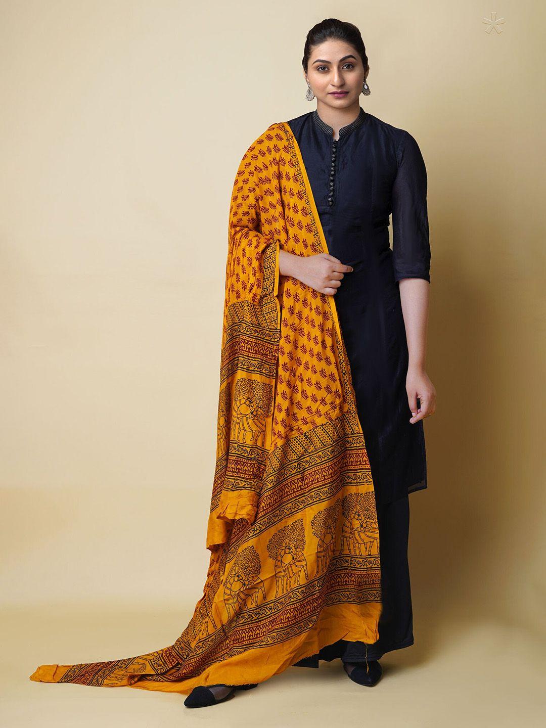 unnati silks ethnic motifs printed dupatta