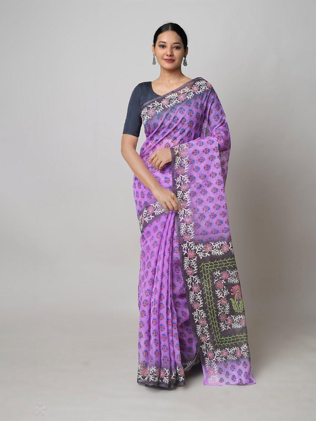 unnati silks ethnic motifs printed pure cotton kota saree