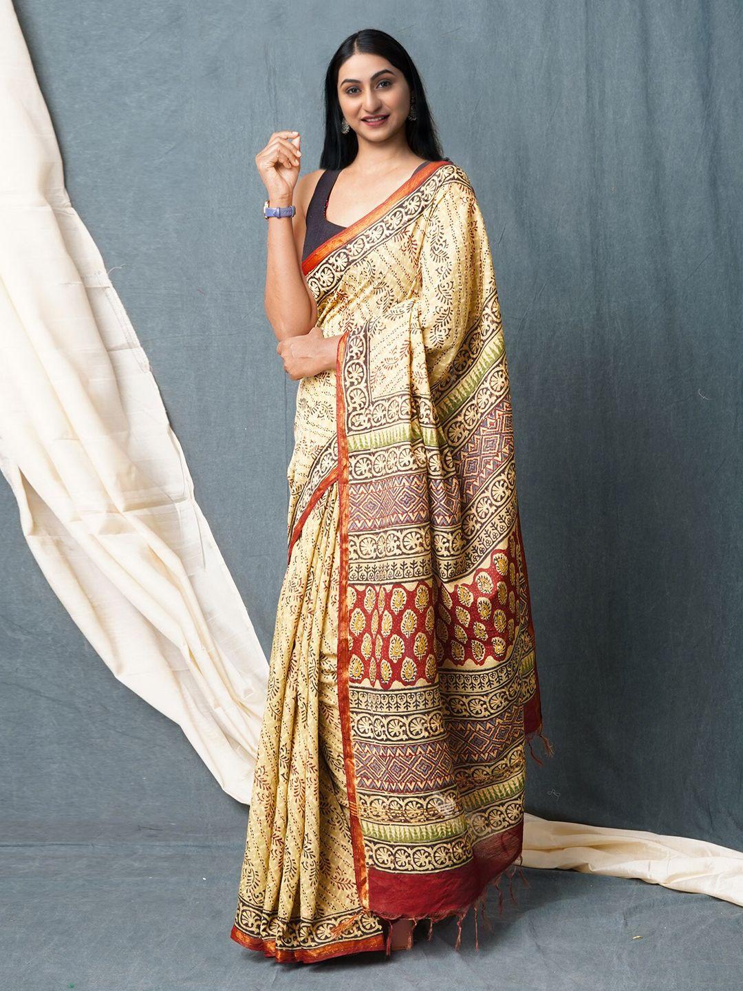 unnati silks ethnic motifs silk cotton chanderi saree