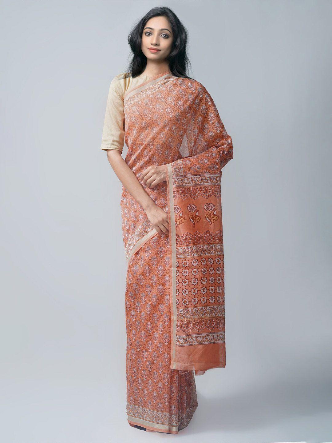 unnati silks ethnic motifs zari silk cotton chanderi saree