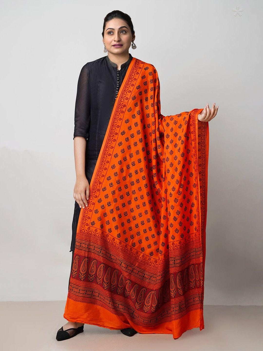 unnati silks floral printed dupatta