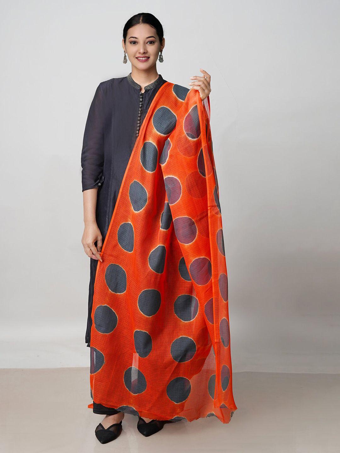 unnati silks printed pure kota cotton tie and dye dupatta