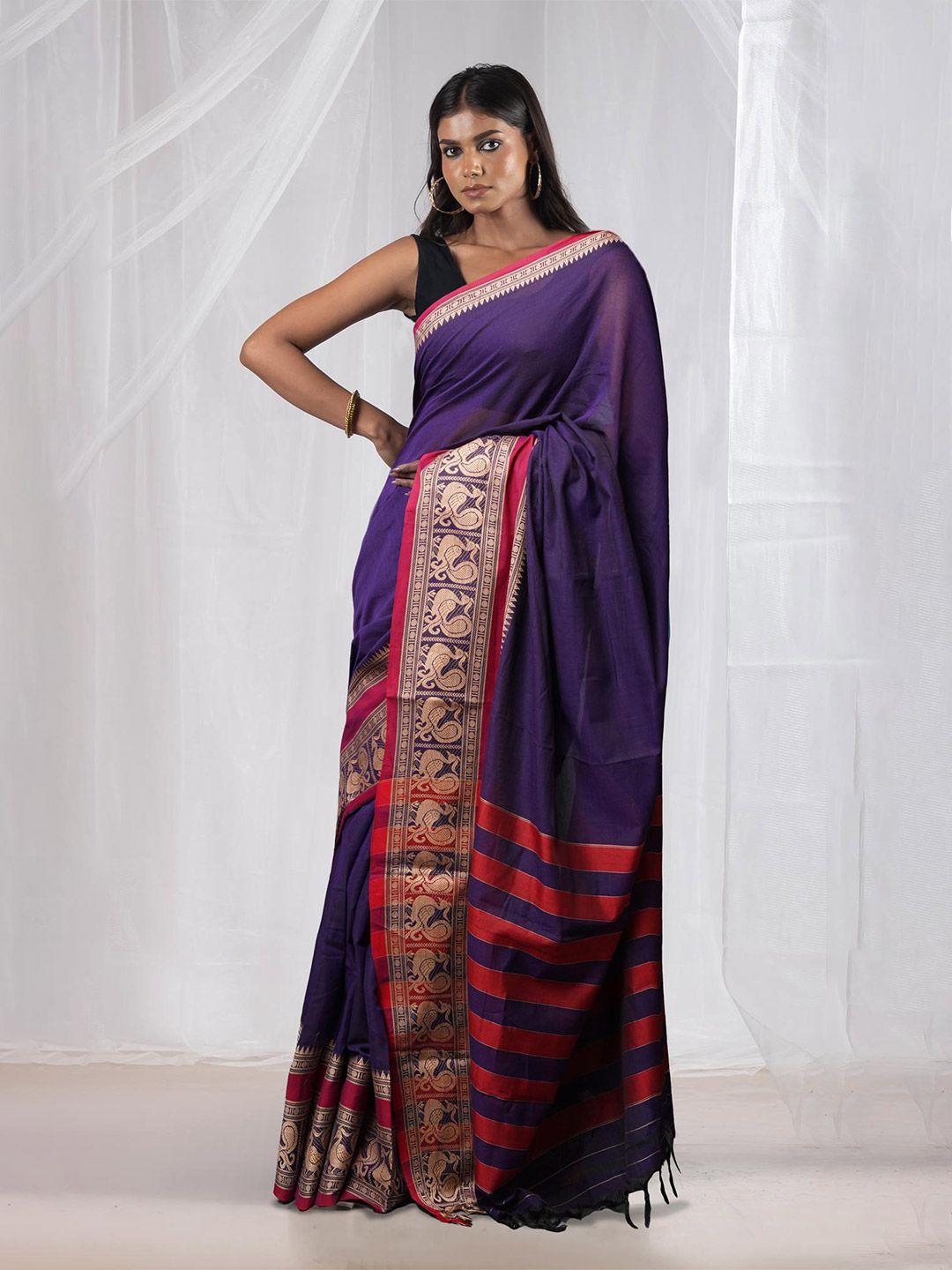 unnati silks zari pure cotton handloom narayan peth saree