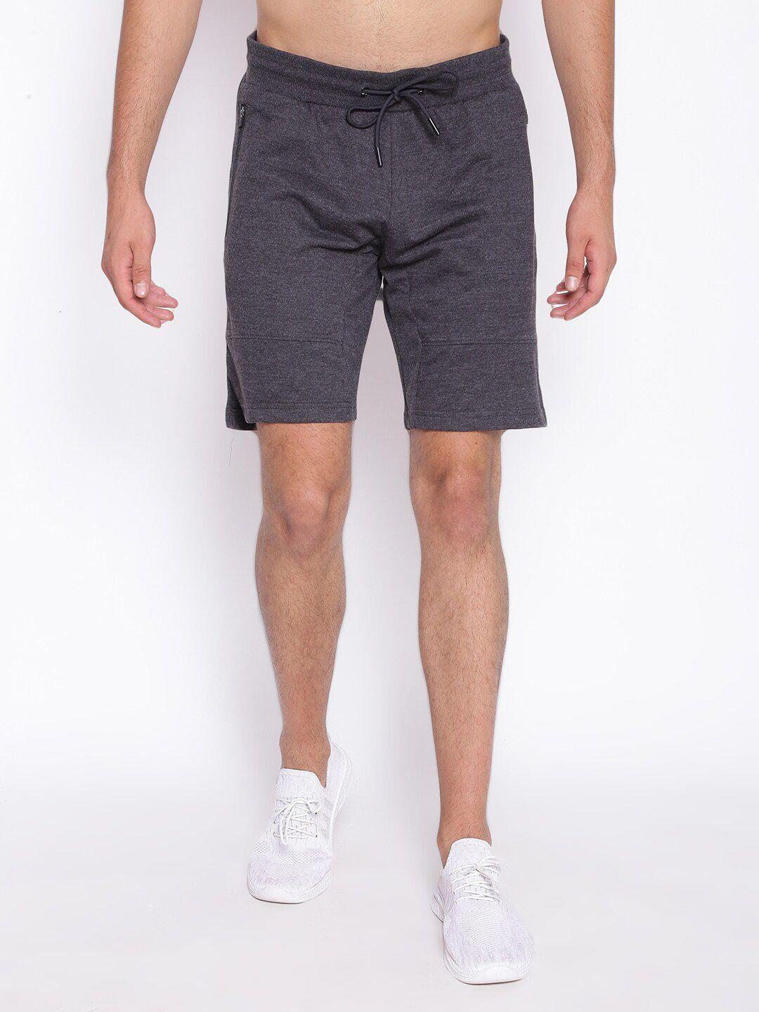 unpar men grey outdoor cotton sports shorts