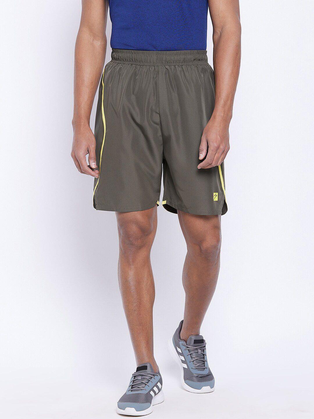 unpar men olive green outdoor sports shorts