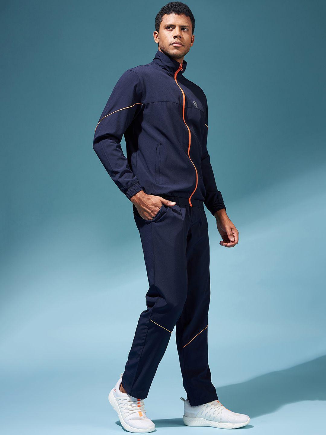 unpar mock collar mid rise sports tracksuits