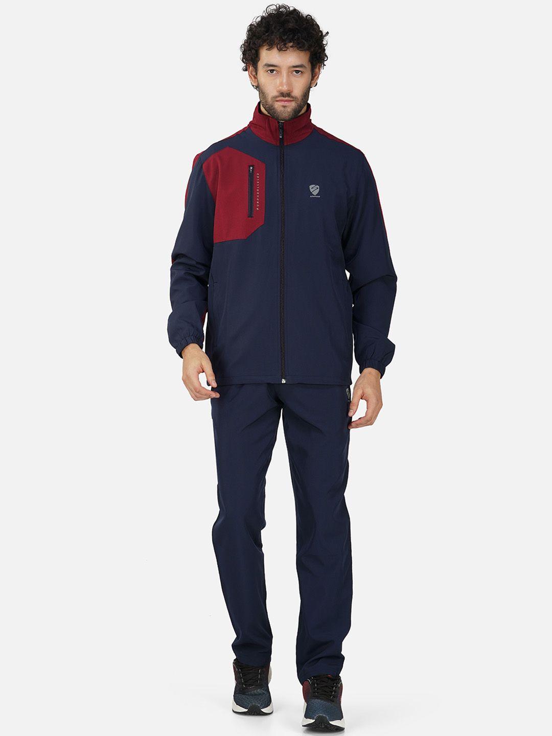 unpar mock collar mid rise sports tracksuits