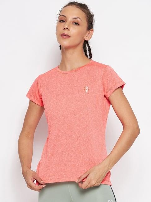 unpar peach regular fit t-shirt